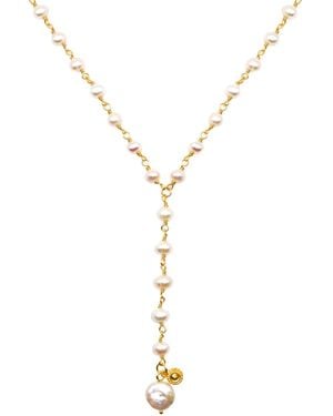 Iris London Aria Lariat Necklace - Metallic