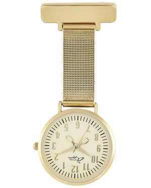 Bermuda Watch Company Annie Apple Mesh Nurse Fob Watch - Metallic