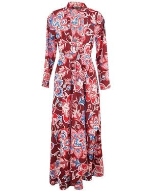 Jennafer Grace Bloom Minaret Dress - Red