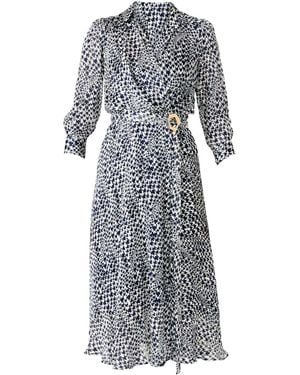 SACHA DRAKE Herringbone Dress - Grey