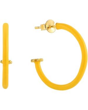 Pinnole Earrings - Yellow