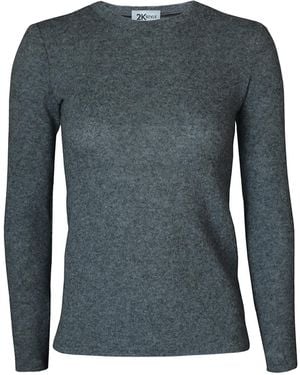 2KStyle Linda Wool-Blend Long Sleeves Top - Blue