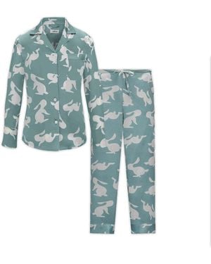 Silkinc Rabbit Silk Pyjamas Set - Blue