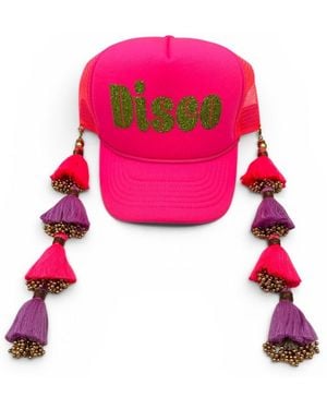 Julia Clancey Disco Tasseltastic Dorado Trucker Cap - Pink
