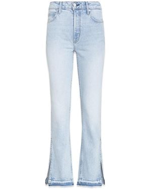 NOEND Farrah Mid Rise Kick Flare - Blue