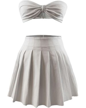 mysimplicated Bianco Top & Skirt Set - Gray