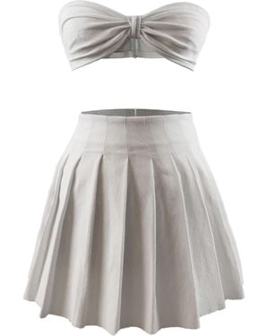 mysimplicated Bianco Top & Skirt Set - Gray