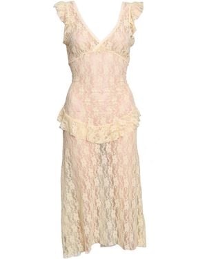 Love and Nostalgia Summer Love Lace Midi Dress - Natural