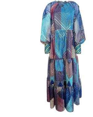 Laura Citron Tapestry Maxi Dress - Blue