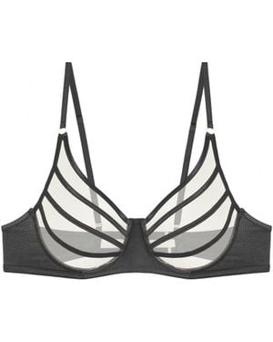 GOD SAVES QUEENS Forget Me Not Full Cup Bra - Black