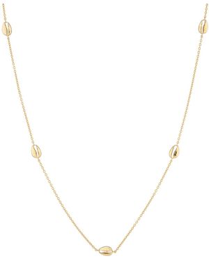 Auree Moka Multi Cowrie Shell Vermeil Necklace - Metallic