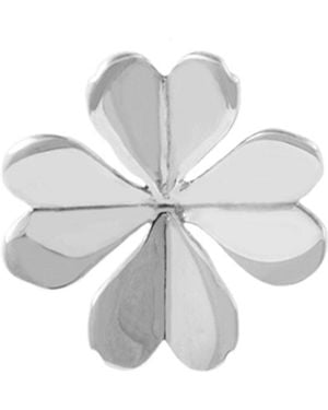 Lee Renee Lucky Clover Lapel Pin – - White