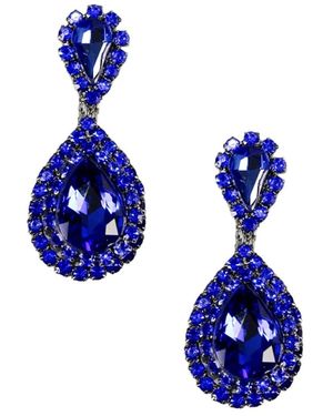 Maison De Gala Nicole Crystal Drop Earring - Blue
