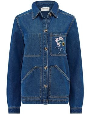 Sugarhill Dita Denim Jacket, Deep Denim - Blue