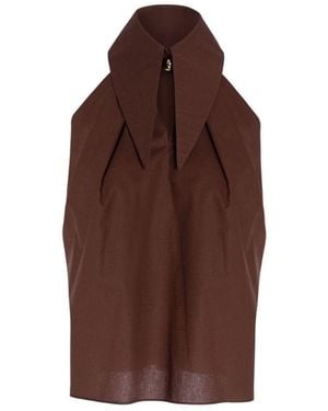 Concepto Sunlit Cotton Top - Brown