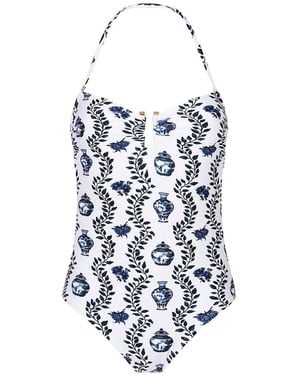 Aguaclara Dynastie Strapless One Piece - White