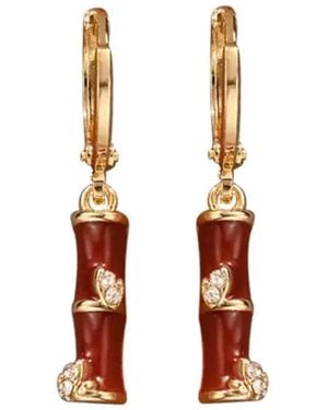 Wjy Studio London Bamboo Opal Earring - Orange