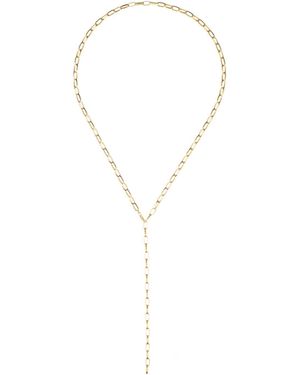 Edge Only Oval Link Necklace 60Cm 18Ct Vermeil - Metallic