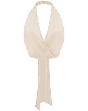 HER CIPHER Neutrals Muse Top - White