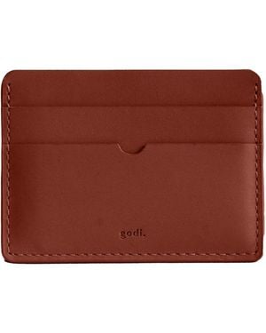 godi. Handmade Leather Card Case - Brown
