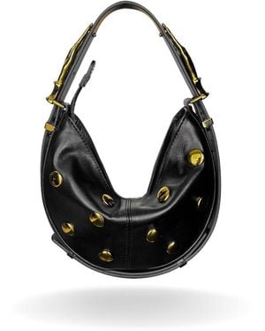 Indigolush Mini Hobo Studded Gilded Lure - Black