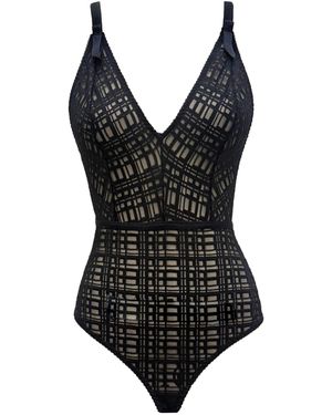 Carol Coelho Inca Trail Stretch Ouvert Bodysuit - Black
