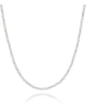 Nellou Jewellery Jewel Bead June Birthstone Necklace Sterling - Metallic