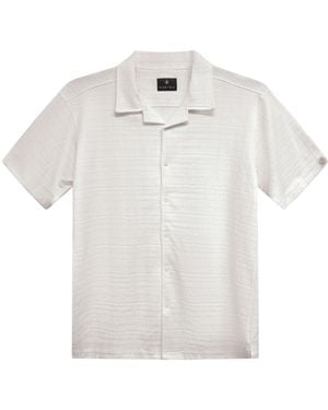 Vustra The Executive Camp Collar Knitted Shirt - White