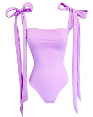 Terra Dea Multiway Swimsuit In Lavender - Purple