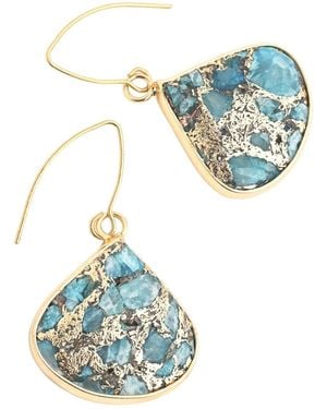 Starfish Project Emperor Stone Blossom Earrings - Blue