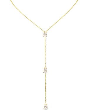 SALLY SKOUFIS Pure Double Lariat With Made Diamonds - Metallic