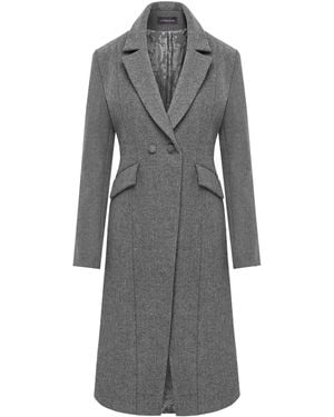 Mandragora Classic Wool Coat - Gray