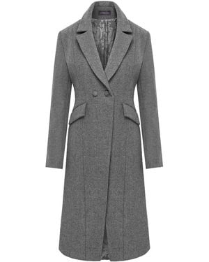 Mandragora Classic Wool Coat - Gray