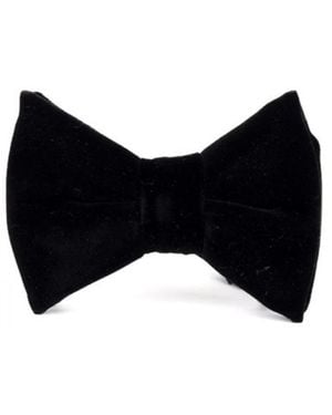 DAVID WEJ Butterfly Velvet Bow Tie – - Black