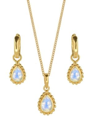 Charlotte's Web Jewellery June Birthstone Necklace And Earring Set - Metallic