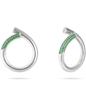 Meulien Open Twist Waterdrop Ring - Metallic