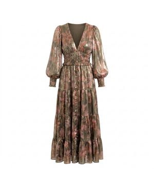 Yumi Kim Frida Metallic Dress - Brown
