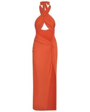 Aja Swimline Isla Silk Resort Dress - Red