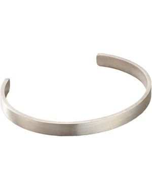 Posh Totty Designs Brushed Sterling Cuff Bangle - Metallic