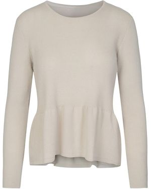 tirillm Neutrals Mie Feminine Merino Wool Pullover Light - Grey