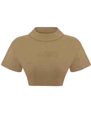 Pcfg Destroyed Crop Tee - Natural