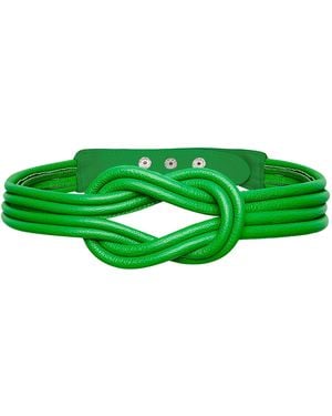 BeltBe Knot Leather Belt - Green