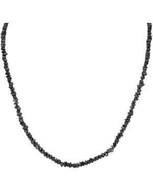 Rahul's Jewels 16"-19" Adjustable Length Genuine Diamond Rough Strand Necklace - Brown