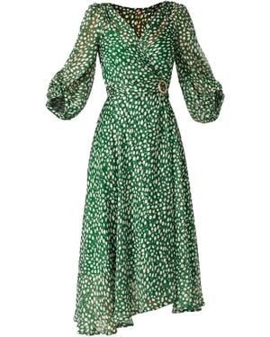 SACHA DRAKE Cloudland Wrap Dress - Green