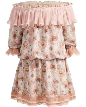 GLAM ON YOU Floriana Dress Short - Pink