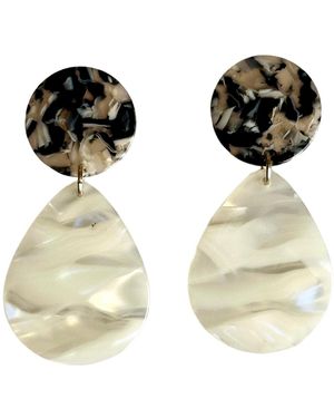 CLOSET REHAB Neutrals Teardrop Earrings - Black