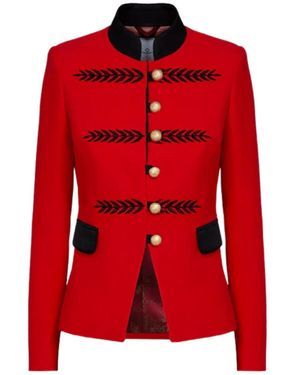 The Extreme Collection Military Blazer With Embroidery Renata 01 - Red