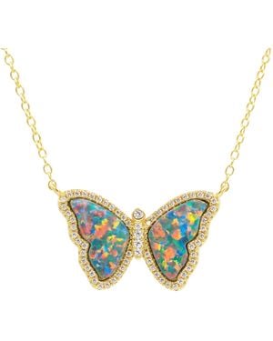 KAMARIA Opal Butterfly - Black