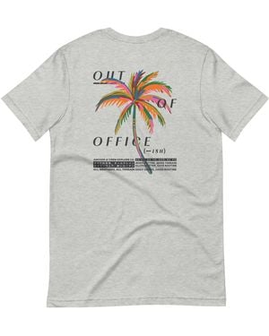 Anchor and Crew Heather Out Of Office Passenger Organic Cotton T-Shirt - Grey