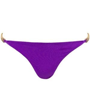 Cherina Beachwear Llc Rose Bikini Bottom - Purple